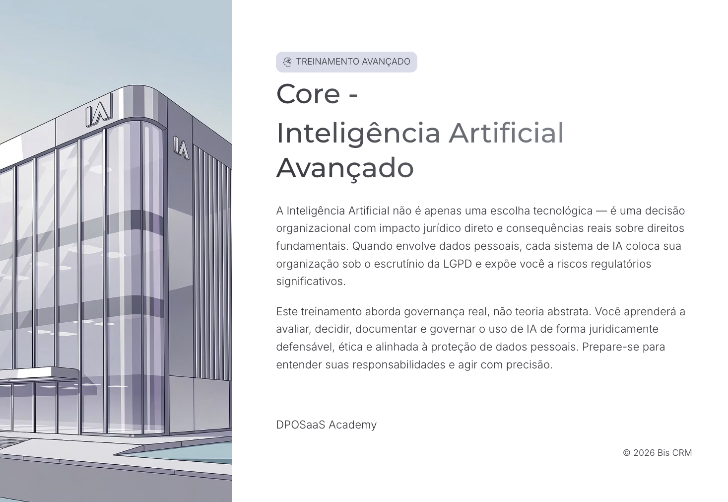 Core - Inteligência Artificial Avançado - Individual