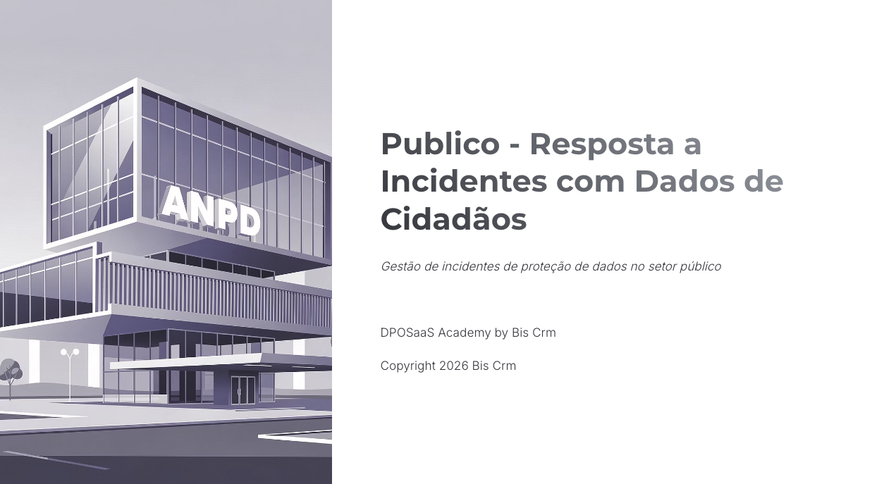 Publico - Resposta a Incidentes com Dados de Cidadãos